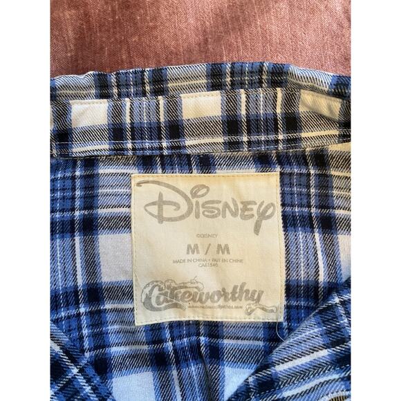 Disney X Cakeworthy Flannel Shirt Belle Beauty And Beast Tale Old As Time Sz M - Picture 7 of 7